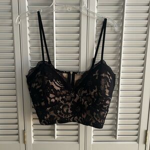 Charlotte Russe Lace crop top